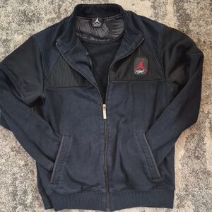 Nike Black Jacket with Red Jumpman Logo